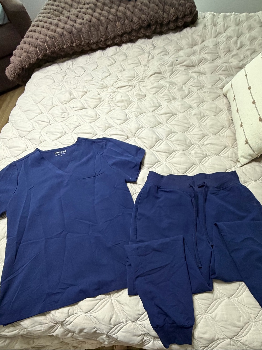 Mandala Navy Blue scrub set